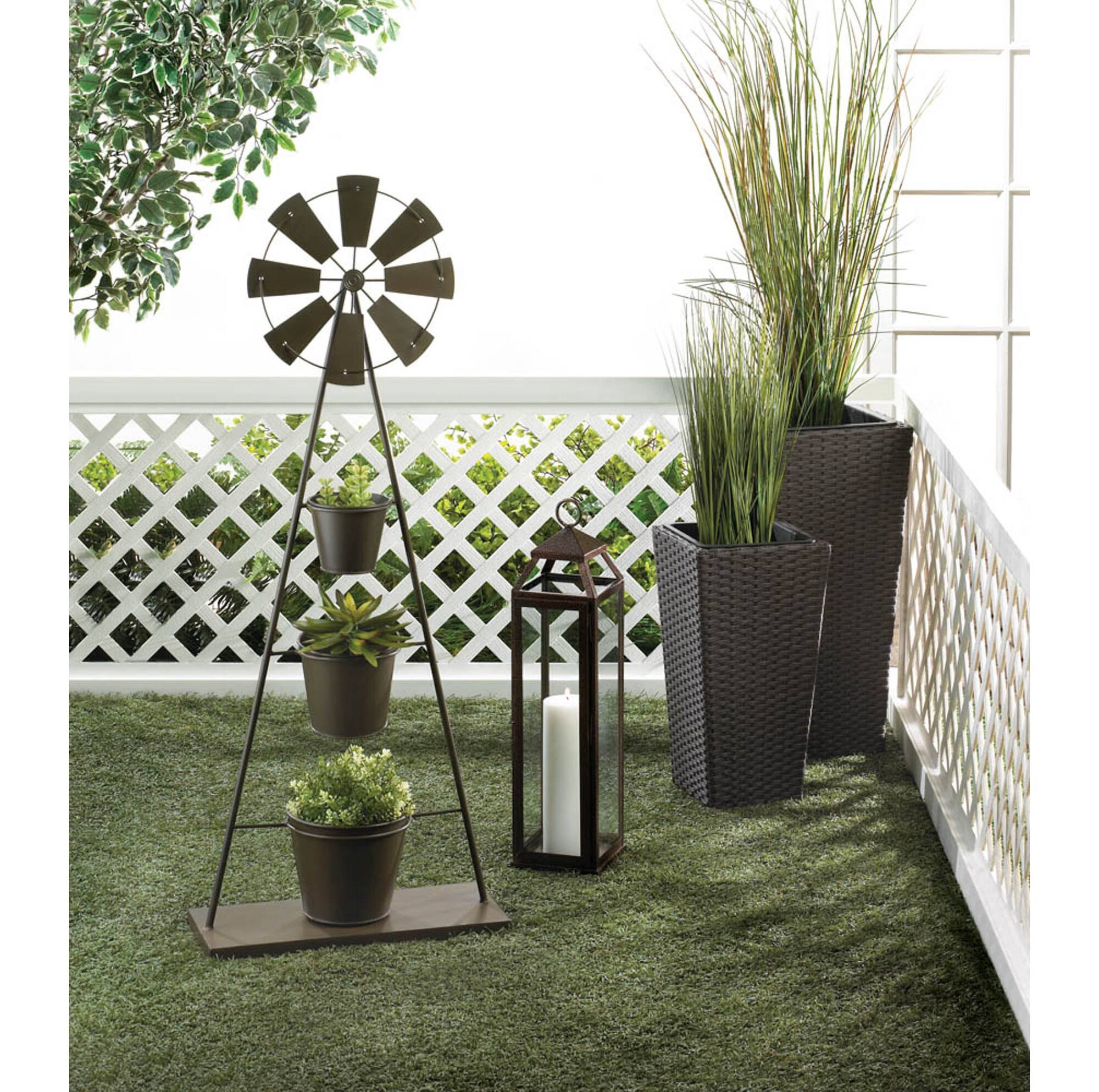Summerfield Terrace Tuscany Wicker Tall Planter Set